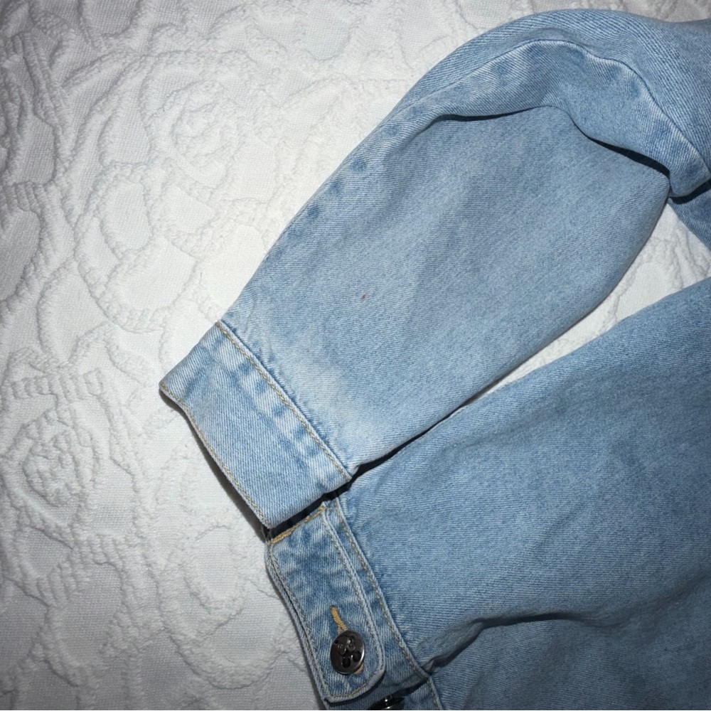 VTG. Mickey BY Jerry Leigh Mickey and Minnie Embroidered Design Jean Jacket - Picture 12 of 14